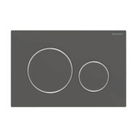 GEBERIT TIPKA SIGMA 20 CRNA MAT/HROM SJAJ EASY TO CLEAN 115.882.14.1