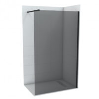 Walk-in CONCEPT MONTE DARK 80x200cm crni mat ram 8mm grey staklo