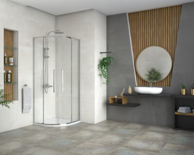 Tuš kabina CONCEPT DEVON200 R80x200cm staklo 6mm providno sa tankim ramom