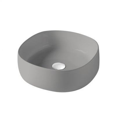 Lavabo Olympia PADDLE grey 42×42 nadgradni