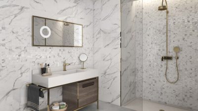 RIMINI relieve blanco brillo 33.3×55 YNJ2 00 (P)