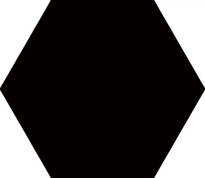 BLACK hexagon 22.5×25.9 874 D (P)