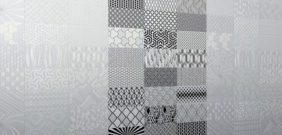CAMALEONTE decor mix blanco brillo 20×60 B011 004 (Z)