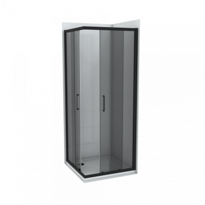 Tuš kabina COPEN ATLAS BLACK 80x80x195cm 6mm tonirano staklo