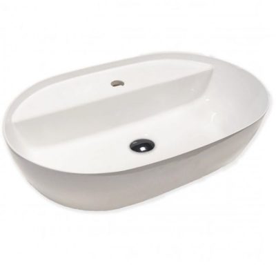 Lavabo nadgradni HATRIA HAPPYHOUR SLIM 12:00 MF 570x380x150 white glossy