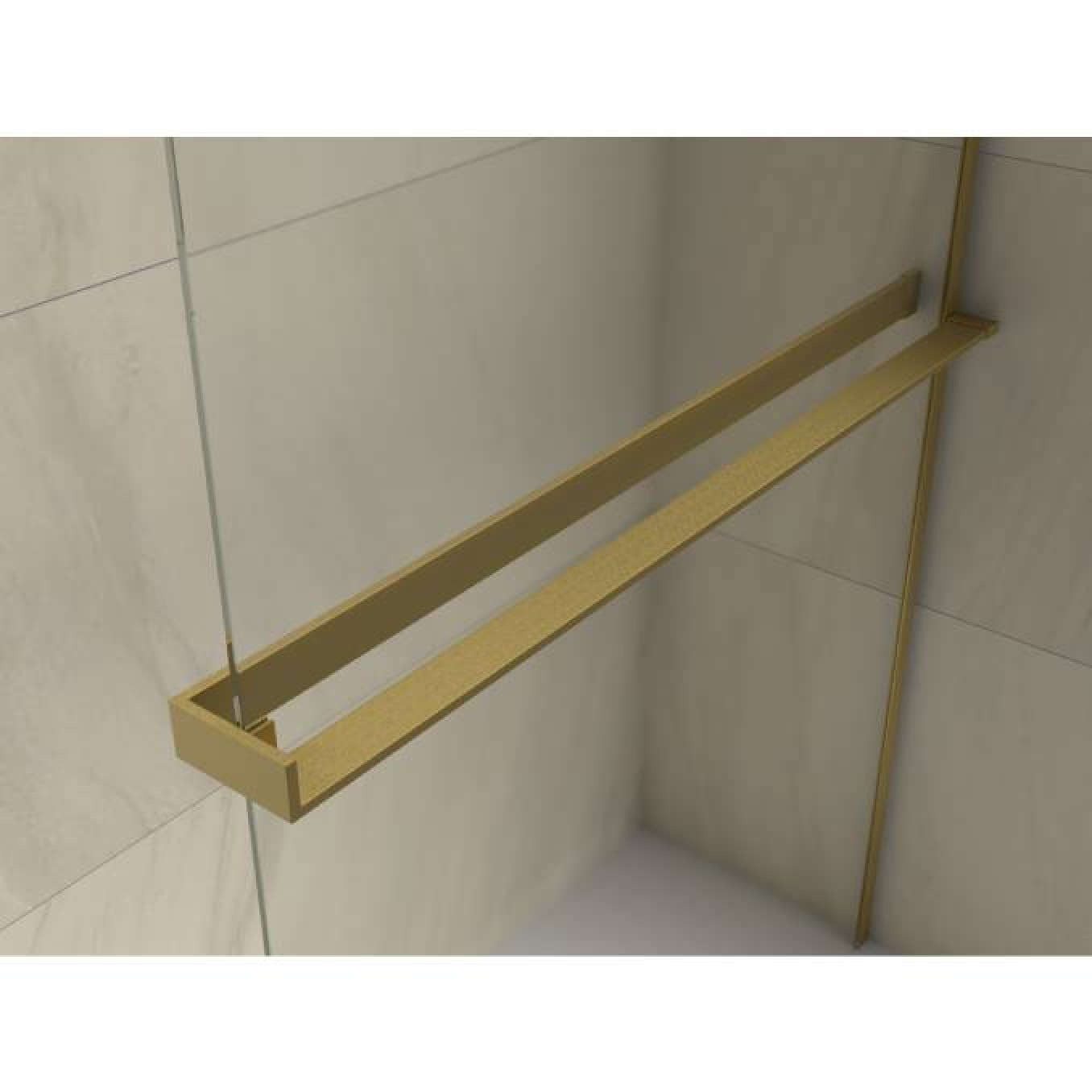 Walk-in COPEN MONTE SUPERIORE 800x2000. 8mm staklo. polica i držač brušeno zlato - Slika 4
