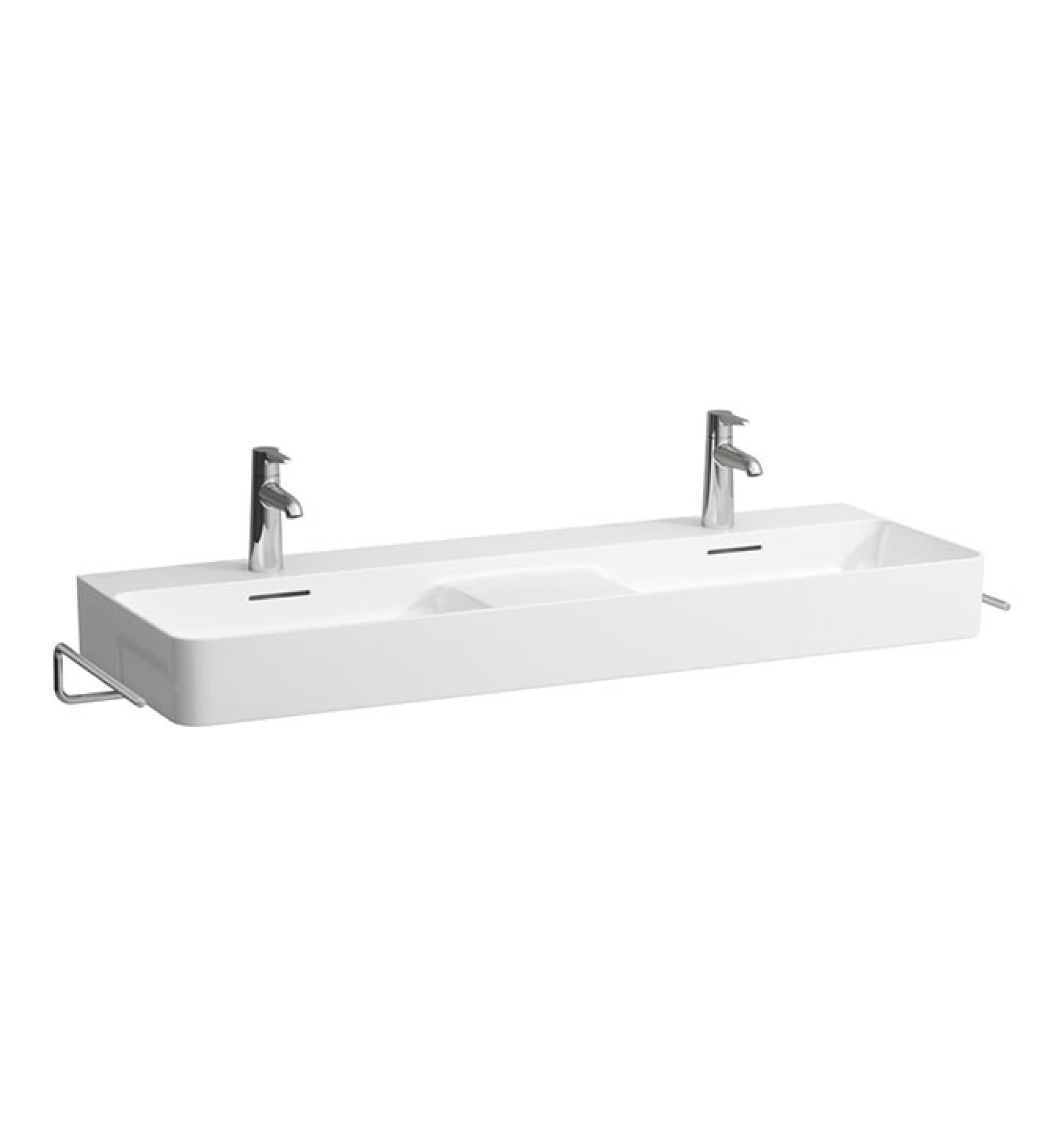 Lavabo LAUFEN VAL 120x42cm beli dupli sa rupom - Slika 3