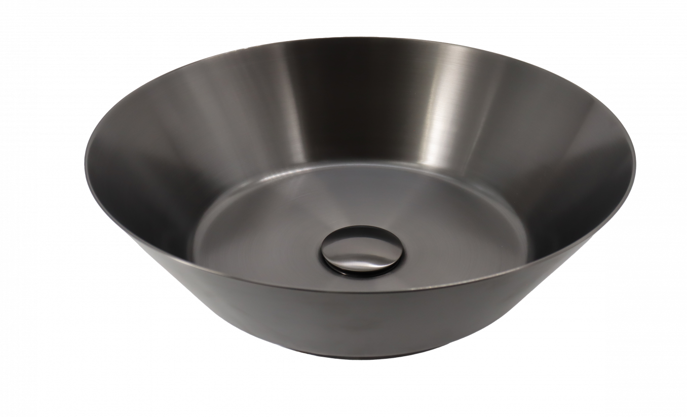 Metalni lavabo COPEN nadgradni 400x125mm gunmetal