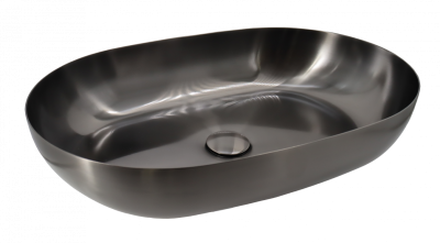 Metalni lavabo COPEN nadgradni 555x380x125mm gunmetal