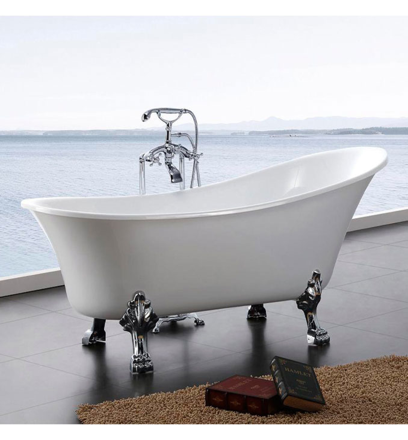 Kada samostojeća COPEN SOPHIA 1760x710x770mm sjajna bela - Slika 3