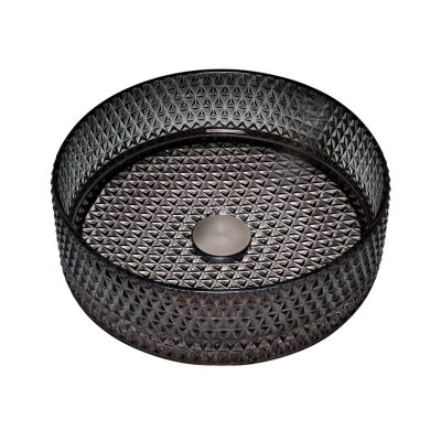 Stakleni lavabo COPEN nadgradni fi400x125mm crni