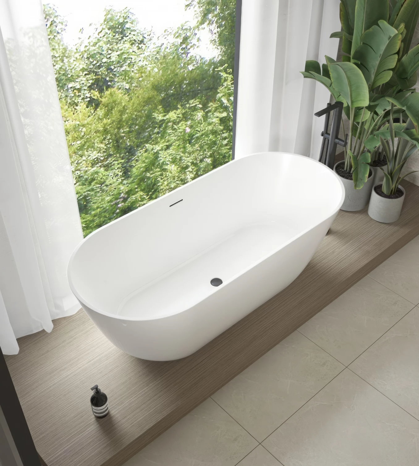 Kada samostojeća COPEN JUDY 1700x750x570mm sjajna bela - Slika 2