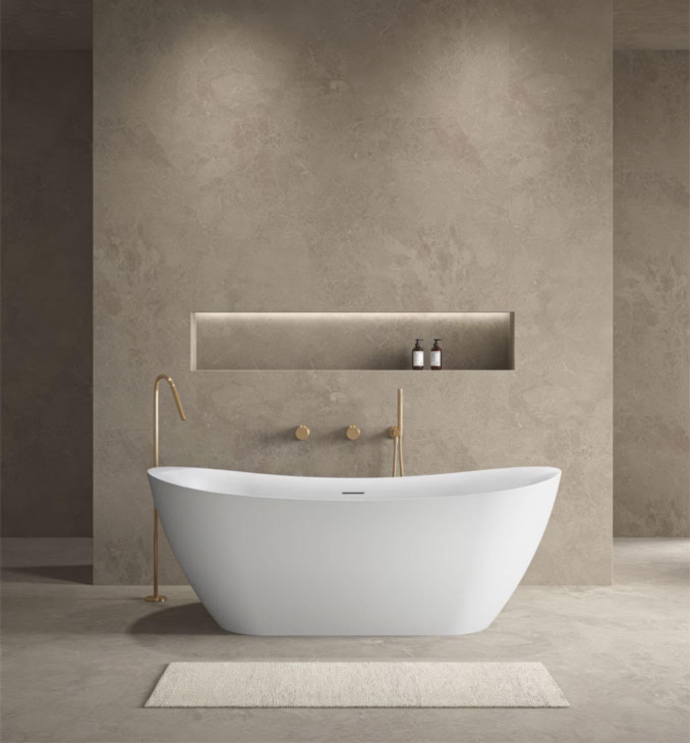 Kada samostojeća COPEN VIVIEN 1700x730x630mm sjajna bela - Slika 3