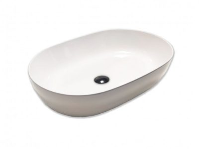 Lavabo nadgradni HATRIA HAPYHOUR SLIM 21:00 750x380x150 white glossy