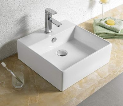 Lavabo nadgradni MINOTTI 460x460x145 sa otvorom za slavinu