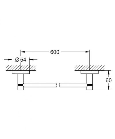 Držač peškira GROHE ESSENTIALS 600