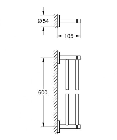 Držač peškira GROHE ESSENTIALS 600