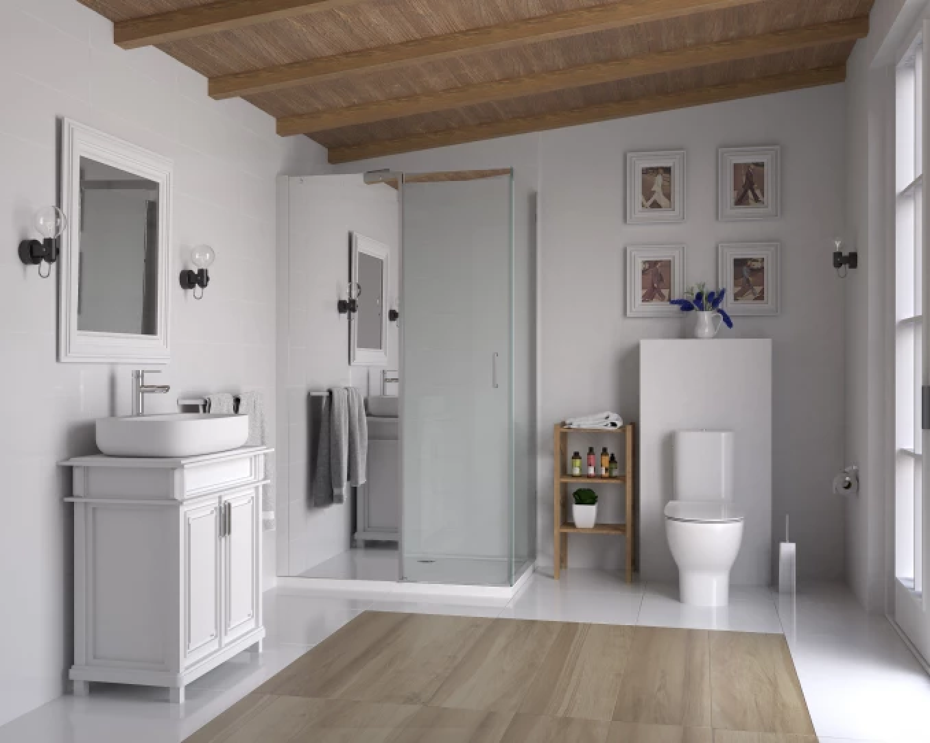 Tuš kabina COPEN TITAN 120x80cm sa ogledalom - Slika 4