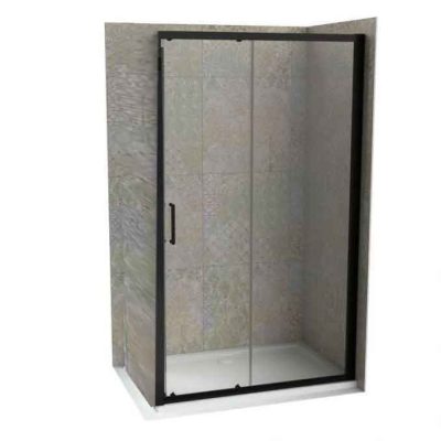 Stakleni paravan COPEN ATLAS PRO 1300×1950 mat crni. staklo 6mm providno