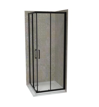 Tuš kabina COPEN ATLAS PRO 900x900x1950 mat crna. staklo 6mm providno