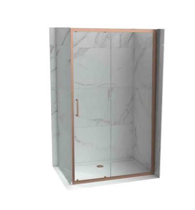 Stakleni paravan COPEN ATLAS PRO 1200×1950 rose gold. staklo 6mm providno