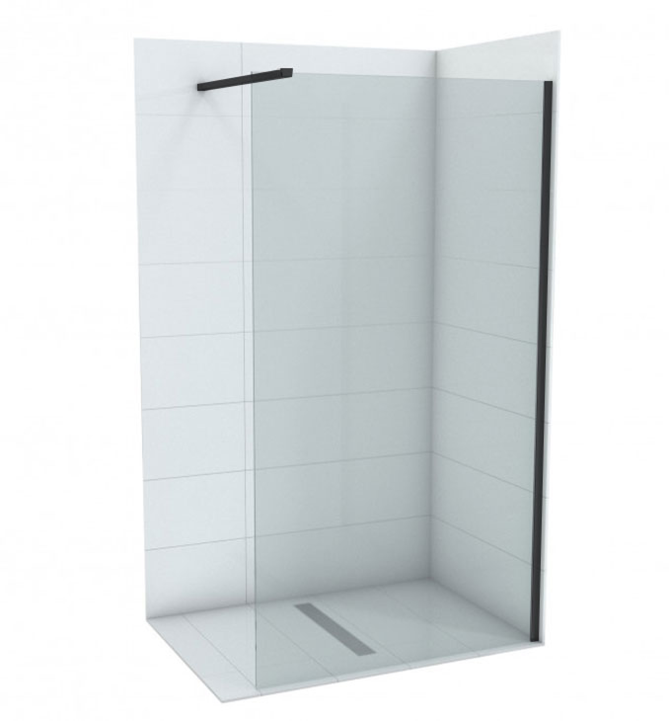 Walk-in COPEN MONTE 1400x2000 8mm staklo. mat crni