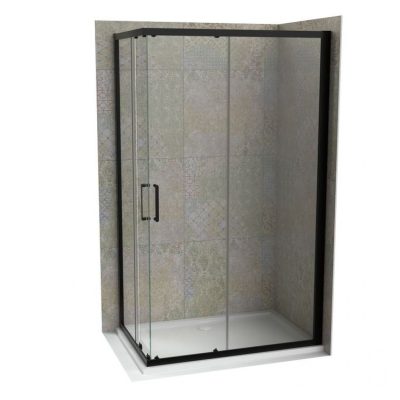 Tuš kabina ATLAS PRO 120x80cm staklo 6mm mat crna