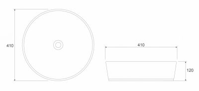 Lavabo COPEN nadgradni 410x410x120