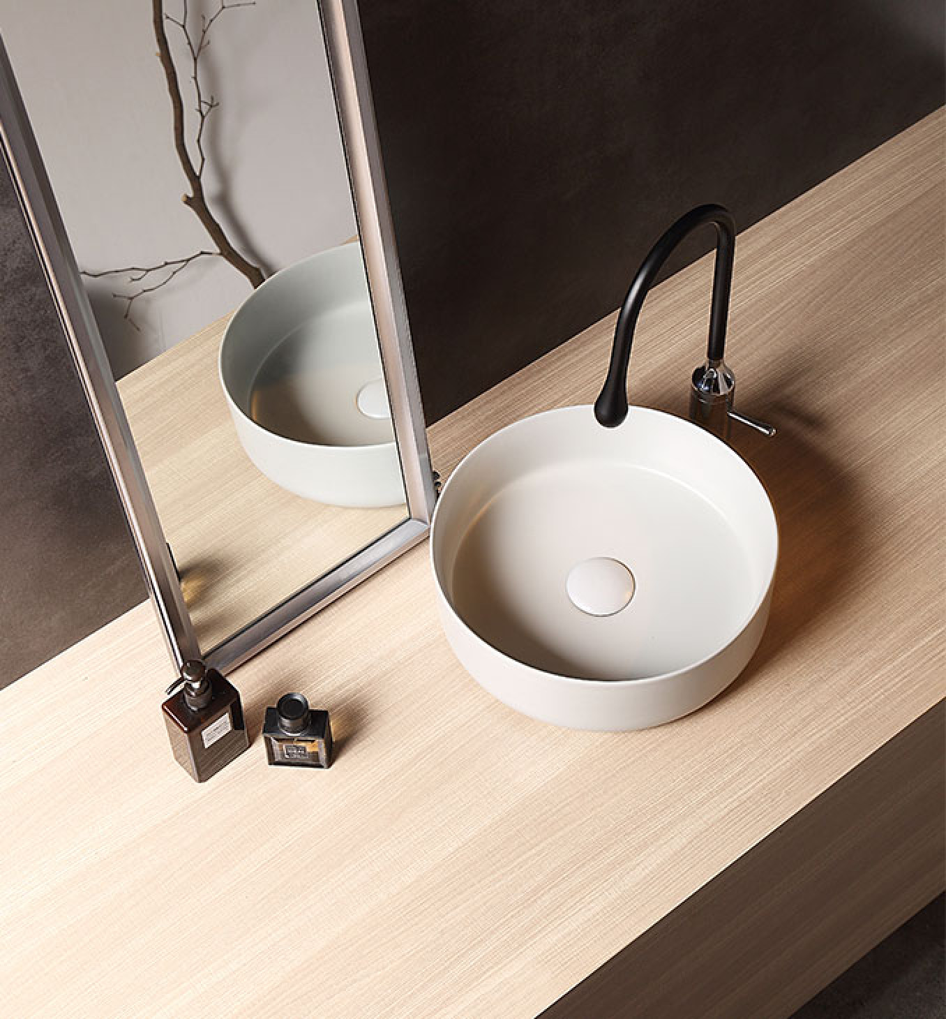 Lavabo COPEN nadgradni 410x410x120 matt white - Slika 4