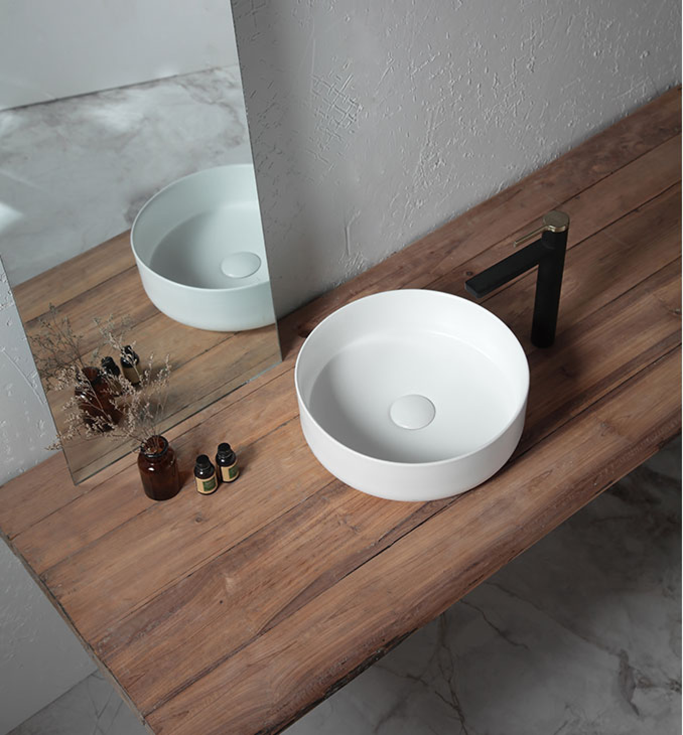 Lavabo COPEN nadgradni 410x410x120 matt white - Slika 5