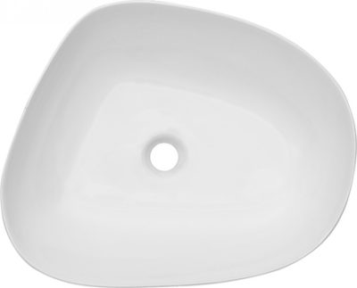 Lavabo COPEN nadgradni 580x470x140 asimetrični matt white