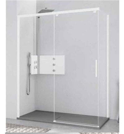 Tuš kabina NOVELLINI  KUADRA 2.0  120×80 bela mat leva