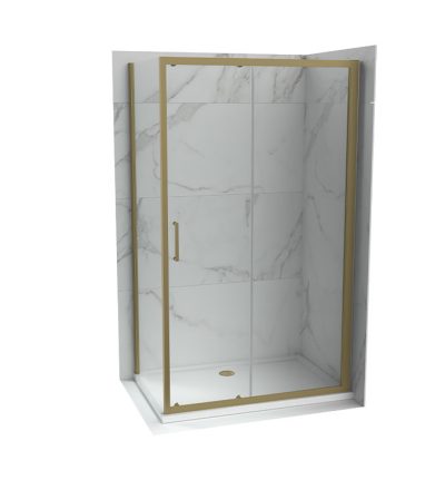 Tuš kabina ATLAS PRO 120×90 cm staklo 6mm brushed gold