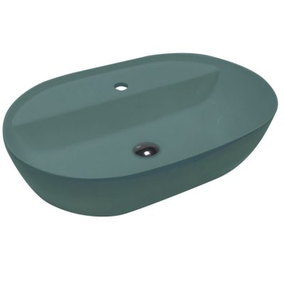 Lavabo nadgradni HATRIA HAPPYHOUR SLIM 12:00 MF 570x380x150 petrol glossy