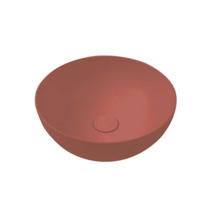 Lavabo nadgradni HATRIA HAPPYHOUR SLIM 06:00 fi400x160 burnt siena glossy