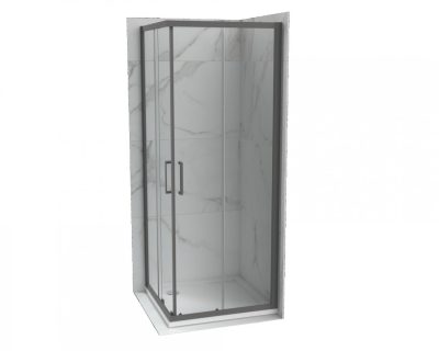 Tuš kabina COPEN ATLAS PRO 900x900x1950 gunmetal. staklo 6mm providno