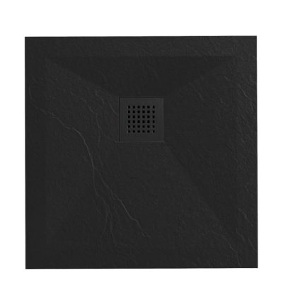 Tuš kadica COPEN SLATE BLACK 900x900x25 sa S/S black rešetkom