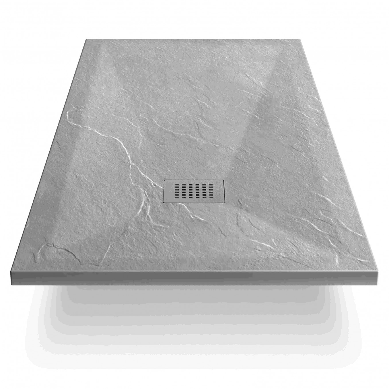 Tuš kadica COPEN SLATE LIGHT GRAY 1000x800x25 sa S/S light gray rešetkom - Slika 3