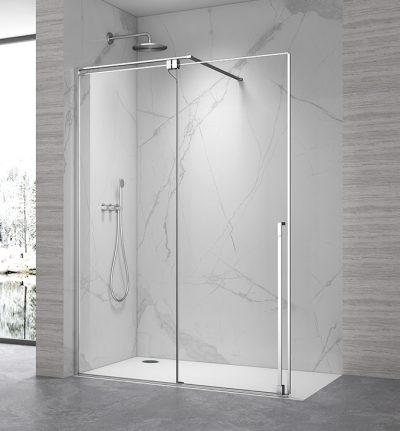 Walk-in COPEN OMEGA 800-1400×2100 chrome staklo 8mm