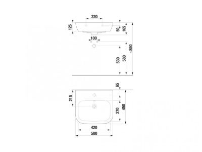 Lavabo JIKA DEEP 50×45