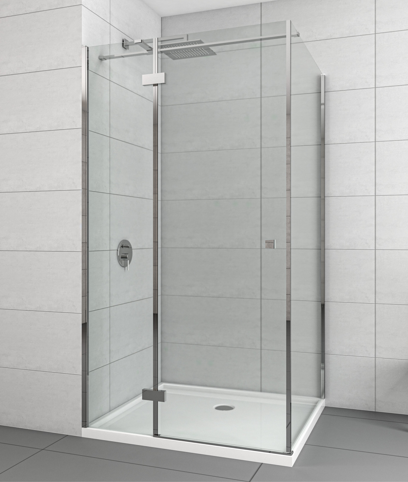 Stakleni paravan COPEN FONTA 120x195cm staklo 6mm providno - Slika 3