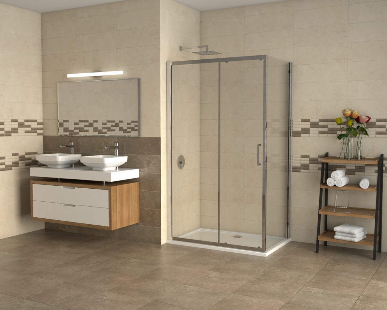 Bočno staklo COPEN ATLAS 80x195cm staklo 6mm providno - Slika 2