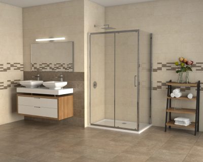 Tuš kabina COPEN ATLAS 140x80x195cm staklo 6mm providno