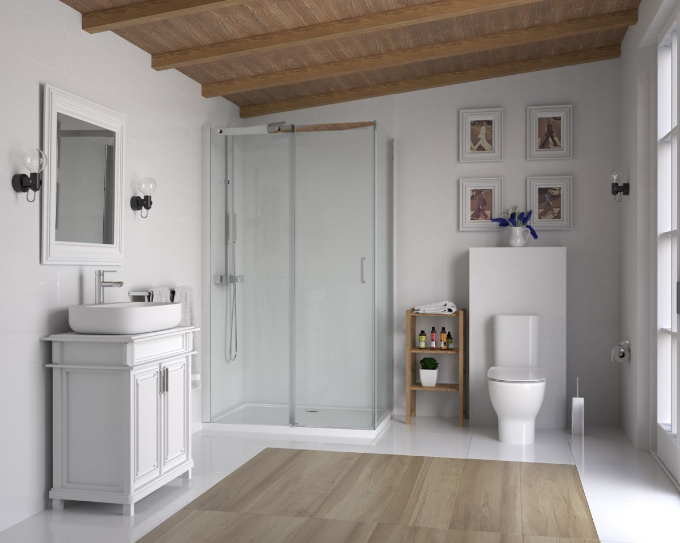 Bočno staklo COPEN TITAN 90x195cm staklo 8mm providno - Slika 2