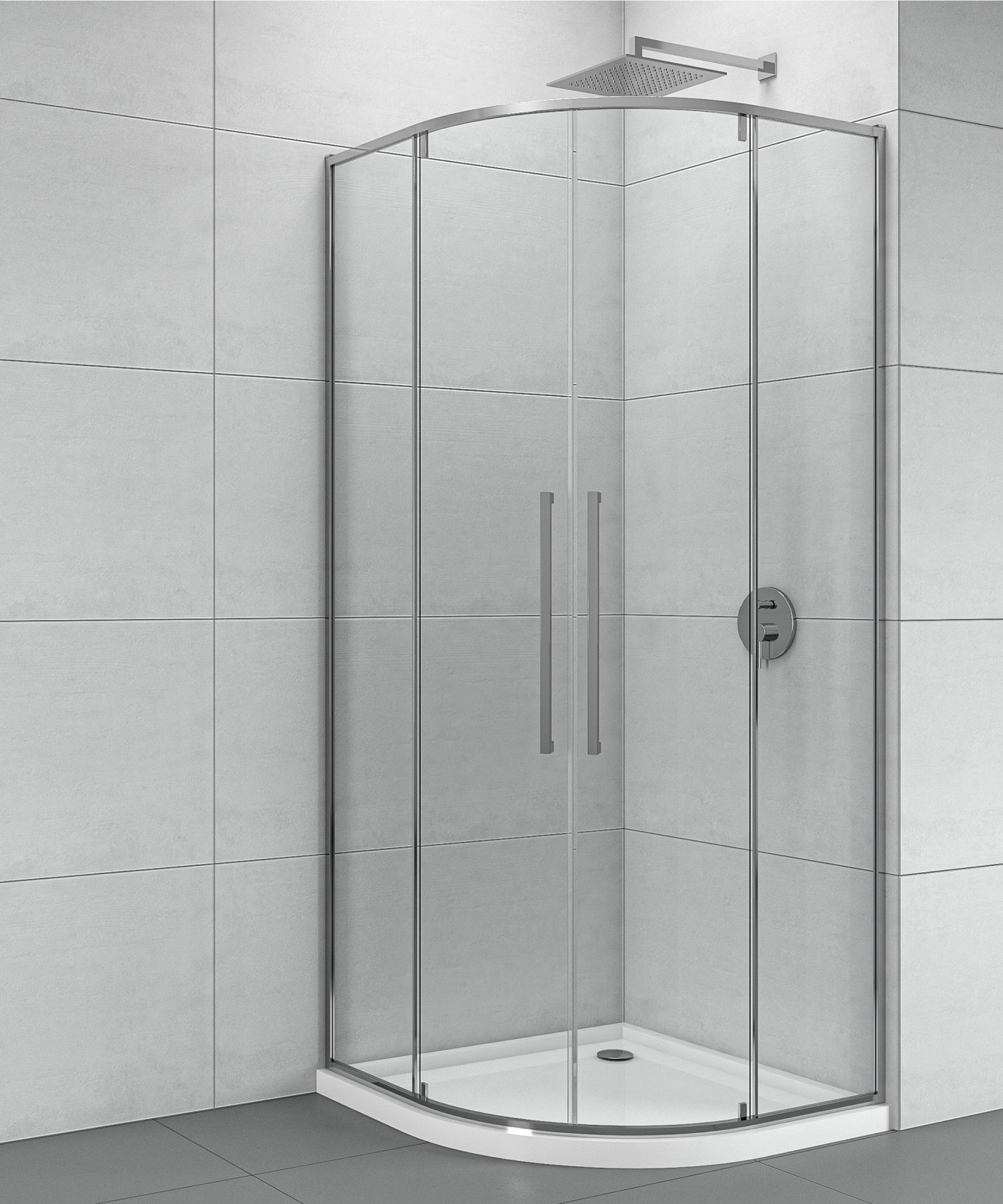 Tuš kabina COPEN ABSOLUT R80x200cm staklo 6mm providno sa pivot vratima - Slika 2