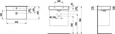 Lavabo Laufen VAL 65×42