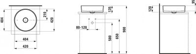 Lavabo Laufen K’BYLAUFEN 42×42