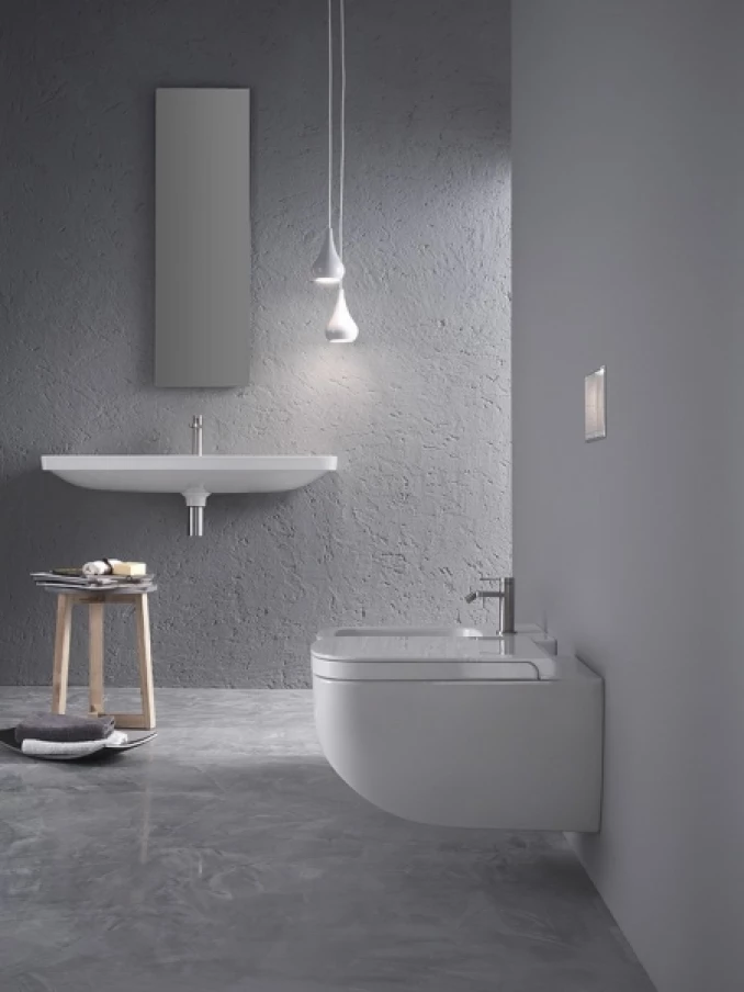 Konzolna šolja HATRIA NEXT rimless white matt - Slika 6