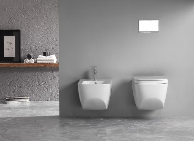 Konzolna šolja HATRIA NEXT rimless white matt - Slika 5