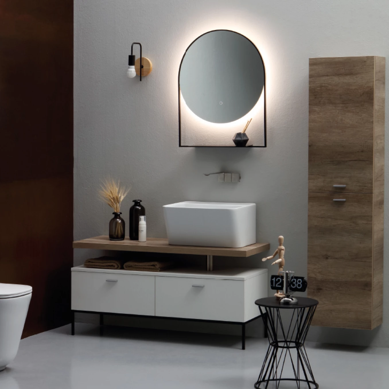 Ogledalo COLAVENE 60x75 crno mat - Slika 6